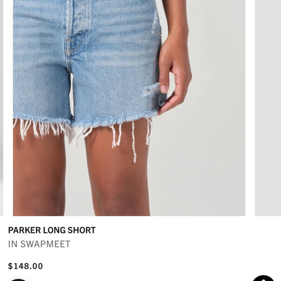AGOLDE “Parker” long denim shorts - Picture 5 of 5